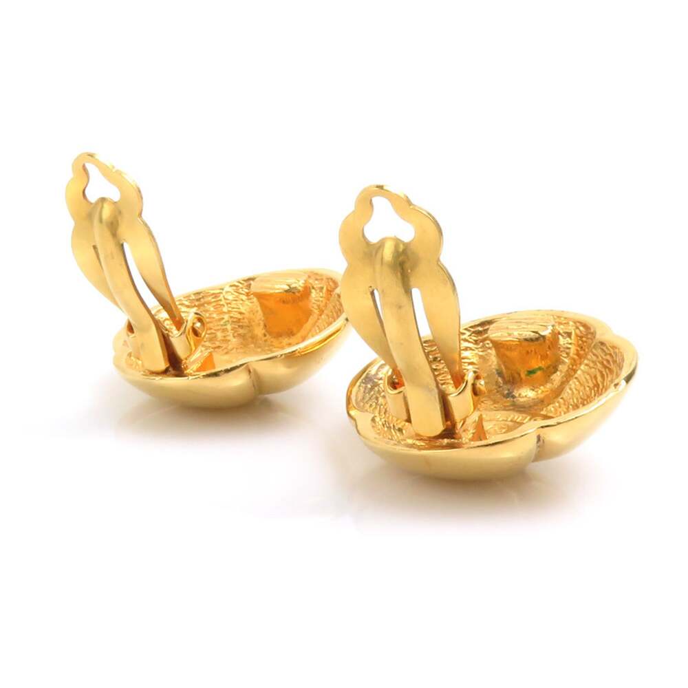 Chanel Cc Logo Clip-On Earrings Gold- #244041C56B - Picture 4 of 9